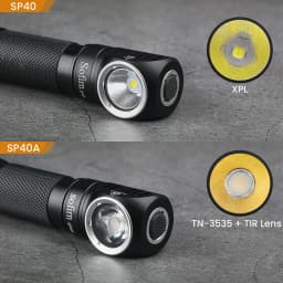 Sofirn SP40A TIR Optics Rechargeable LED Headlamp TN-3535 1200lm 18650 Headlight 18350 Angle Flashlight with Magnet Tail