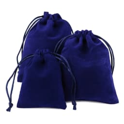 10pcs/lot Drawstring High Quality Velvet Bag Short Plush Multi-color For Jewelry Packaging Christmas Wedding Jewelry Gift Bags