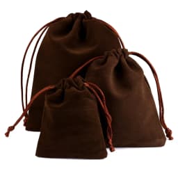 10pcs/lot Drawstring High Quality Velvet Bag Short Plush Multi-color For Jewelry Packaging Christmas Wedding Jewelry Gift Bags