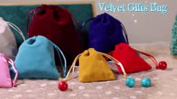 10pcs/lot Drawstring High Quality Velvet Bag Short Plush Multi-color For Jewelry Packaging Christmas Wedding Jewelry Gift Bags