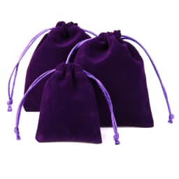 10pcs/lot Drawstring High Quality Velvet Bag Short Plush Multi-color For Jewelry Packaging Christmas Wedding Jewelry Gift Bags