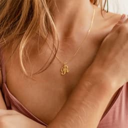 Dainty Initial Letter Necklaces For Women Gold Color Minimalist Stainless Steel Initial Necklace Femme Wedding Jewelry Gift