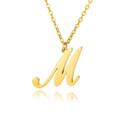 Dainty Initial Letter Necklaces For Women Gold Color Minimalist Stainless Steel Initial Necklace Femme Wedding Jewelry Gift