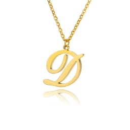 Dainty Initial Letter Necklaces For Women Gold Color Minimalist Stainless Steel Initial Necklace Femme Wedding Jewelry Gift