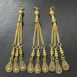 2pcs/lot Tassel Charms Gold Color Pendant For Earrings Necklaces DIY Handmade Decorations Supplies Jewelry Making Accessories