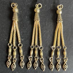 2pcs/lot Tassel Charms Gold Color Pendant For Earrings Necklaces DIY Handmade Decorations Supplies Jewelry Making Accessories