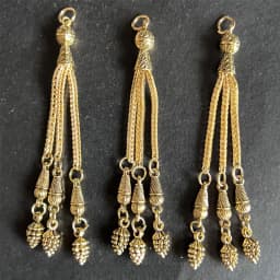 2pcs/lot Tassel Charms Gold Color Pendant For Earrings Necklaces DIY Handmade Decorations Supplies Jewelry Making Accessories