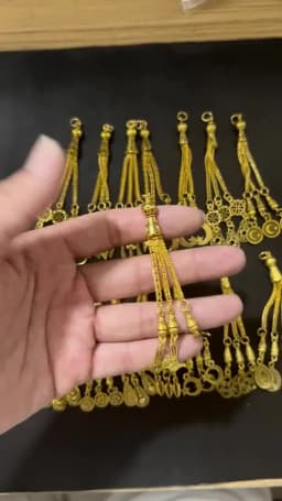 2pcs/lot Tassel Charms Gold Color Pendant For Earrings Necklaces DIY Handmade Decorations Supplies Jewelry Making Accessories