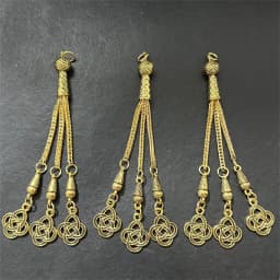 2pcs/lot Tassel Charms Gold Color Pendant For Earrings Necklaces DIY Handmade Decorations Supplies Jewelry Making Accessories
