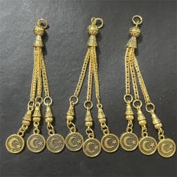 2pcs/lot Tassel Charms Gold Color Pendant For Earrings Necklaces DIY Handmade Decorations Supplies Jewelry Making Accessories