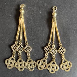 2pcs/lot Tassel Charms Gold Color Pendant For Earrings Necklaces DIY Handmade Decorations Supplies Jewelry Making Accessories
