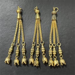 2pcs/lot Tassel Charms Gold Color Pendant For Earrings Necklaces DIY Handmade Decorations Supplies Jewelry Making Accessories