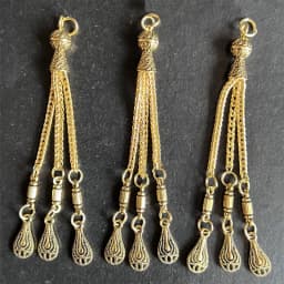 2pcs/lot Tassel Charms Gold Color Pendant For Earrings Necklaces DIY Handmade Decorations Supplies Jewelry Making Accessories