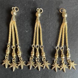 2pcs/lot Tassel Charms Gold Color Pendant For Earrings Necklaces DIY Handmade Decorations Supplies Jewelry Making Accessories