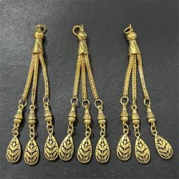 2pcs/lot Tassel Charms Gold Color Pendant For Earrings Necklaces DIY Handmade Decorations Supplies Jewelry Making Accessories