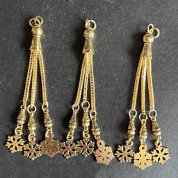 2pcs/lot Tassel Charms Gold Color Pendant For Earrings Necklaces DIY Handmade Decorations Supplies Jewelry Making Accessories