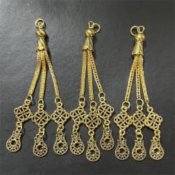 2pcs/lot Tassel Charms Gold Color Pendant For Earrings Necklaces DIY Handmade Decorations Supplies Jewelry Making Accessories