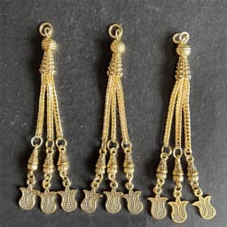 2pcs/lot Tassel Charms Gold Color Pendant For Earrings Necklaces DIY Handmade Decorations Supplies Jewelry Making Accessories