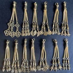 2pcs/lot Tassel Charms Gold Color Pendant For Earrings Necklaces DIY Handmade Decorations Supplies Jewelry Making Accessories