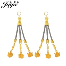 2pcs/lot Tassel Charms Gold Color Pendant For Earrings Necklaces DIY Handmade Decorations Supplies Jewelry Making Accessories