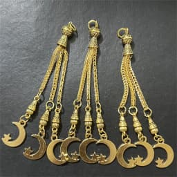 2pcs/lot Tassel Charms Gold Color Pendant For Earrings Necklaces DIY Handmade Decorations Supplies Jewelry Making Accessories