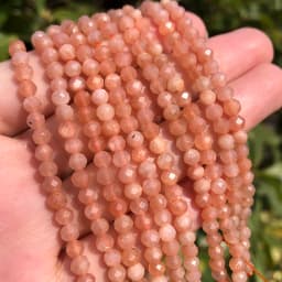 Natural Blue Sapphire Round Faceted Loose Spacer Tiny Beads DIY Bracelet Earring Charms for Jewelry Making 15inch  2/3/4mm