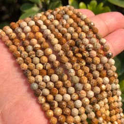 Natural Blue Sapphire Round Faceted Loose Spacer Tiny Beads DIY Bracelet Earring Charms for Jewelry Making 15inch  2/3/4mm