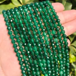 Natural Blue Sapphire Round Faceted Loose Spacer Tiny Beads DIY Bracelet Earring Charms for Jewelry Making 15inch  2/3/4mm