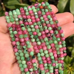 Natural Blue Sapphire Round Faceted Loose Spacer Tiny Beads DIY Bracelet Earring Charms for Jewelry Making 15inch  2/3/4mm