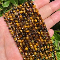 Natural Blue Sapphire Round Faceted Loose Spacer Tiny Beads DIY Bracelet Earring Charms for Jewelry Making 15inch  2/3/4mm