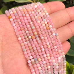 Natural Blue Sapphire Round Faceted Loose Spacer Tiny Beads DIY Bracelet Earring Charms for Jewelry Making 15inch  2/3/4mm