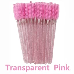 ANNAFRIS 50Pcs Eyelash Brush Soft Head Spiral Crystal Eyebrow Brush Lash Extension Brush Mascara Wand Makeup Tool