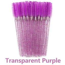 ANNAFRIS 50Pcs Eyelash Brush Soft Head Spiral Crystal Eyebrow Brush Lash Extension Brush Mascara Wand Makeup Tool