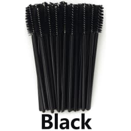 ANNAFRIS 50Pcs Eyelash Brush Soft Head Spiral Crystal Eyebrow Brush Lash Extension Brush Mascara Wand Makeup Tool