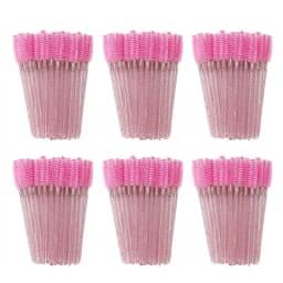 ANNAFRIS 50Pcs Eyelash Brush Soft Head Spiral Crystal Eyebrow Brush Lash Extension Brush Mascara Wand Makeup Tool