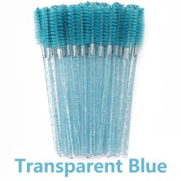ANNAFRIS 50Pcs Eyelash Brush Soft Head Spiral Crystal Eyebrow Brush Lash Extension Brush Mascara Wand Makeup Tool