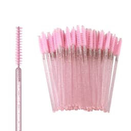 ANNAFRIS 50Pcs Eyelash Brush Soft Head Spiral Crystal Eyebrow Brush Lash Extension Brush Mascara Wand Makeup Tool