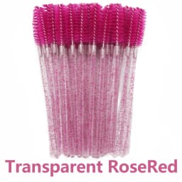 ANNAFRIS 50Pcs Eyelash Brush Soft Head Spiral Crystal Eyebrow Brush Lash Extension Brush Mascara Wand Makeup Tool