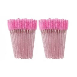 ANNAFRIS 50Pcs Eyelash Brush Soft Head Spiral Crystal Eyebrow Brush Lash Extension Brush Mascara Wand Makeup Tool