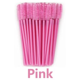 ANNAFRIS 50Pcs Eyelash Brush Soft Head Spiral Crystal Eyebrow Brush Lash Extension Brush Mascara Wand Makeup Tool