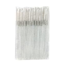 ANNAFRIS 50Pcs Eyelash Brush Soft Head Spiral Crystal Eyebrow Brush Lash Extension Brush Mascara Wand Makeup Tool
