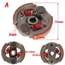 2 Stroke 47cc 49cc Aluminum or Iron Minimoto Centrifugal Clutch Alloy Mini Moto Dirt Bike Atv Quad 2 Shoe Spring 3 Shoe Spring