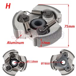 2 Stroke 47cc 49cc Aluminum or Iron Minimoto Centrifugal Clutch Alloy Mini Moto Dirt Bike Atv Quad 2 Shoe Spring 3 Shoe Spring