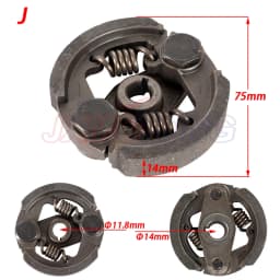 2 Stroke 47cc 49cc Aluminum or Iron Minimoto Centrifugal Clutch Alloy Mini Moto Dirt Bike Atv Quad 2 Shoe Spring 3 Shoe Spring