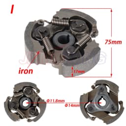 2 Stroke 47cc 49cc Aluminum or Iron Minimoto Centrifugal Clutch Alloy Mini Moto Dirt Bike Atv Quad 2 Shoe Spring 3 Shoe Spring