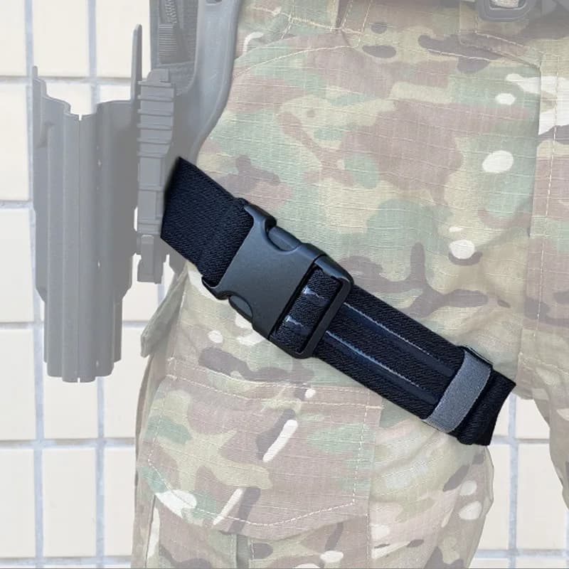 Tactical Thigh Drop Leg Holster Replacement Gun Strap Silicone Non-slip Neoprene Nylon For QLS 19 22 G17 M9 Accessories