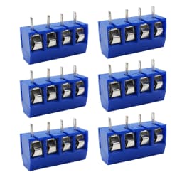 5-50Pcs KF301-2P KF301-3P 5mm PCB Screw Terminal Block KF301 2 Pin 3 Pin Wire Connector Straight Needle Blue