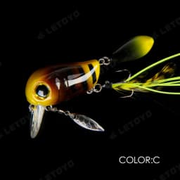 LETOYO 40mm 8g Floating Crankbait Artificial Surface Fishing Bait Crank Wobbler Shallow Topwater Trout Bass Fishing Lures