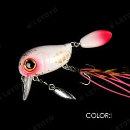 LETOYO 40mm 8g Floating Crankbait Artificial Surface Fishing Bait Crank Wobbler Shallow Topwater Trout Bass Fishing Lures