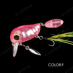 LETOYO 40mm 8g Floating Crankbait Artificial Surface Fishing Bait Crank Wobbler Shallow Topwater Trout Bass Fishing Lures